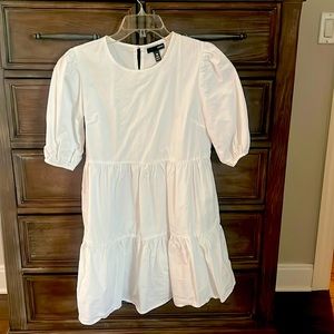 Aqua white dress small